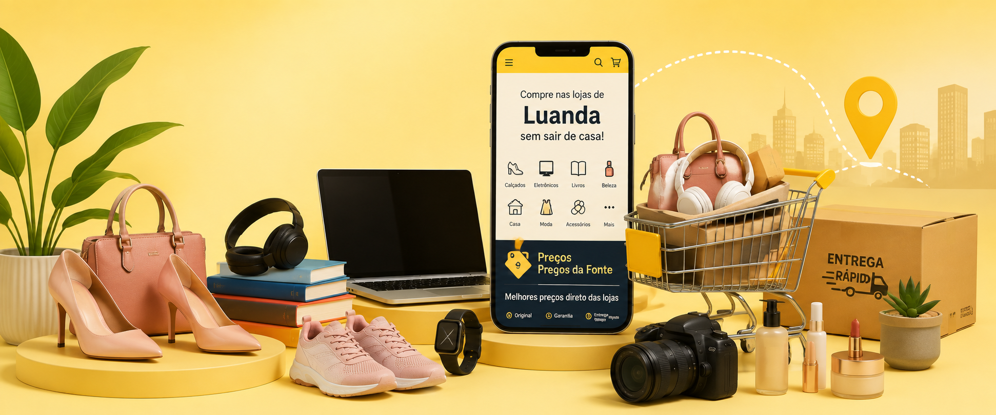 Compre em Luanda sem sair de casa