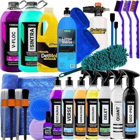 Kit de Limpeza Automotiva